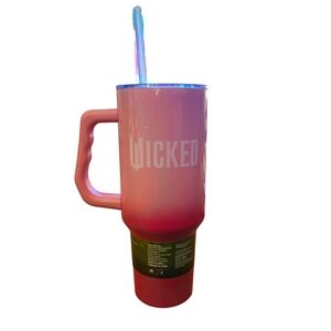 Pink Ombre Tumbler with Handle